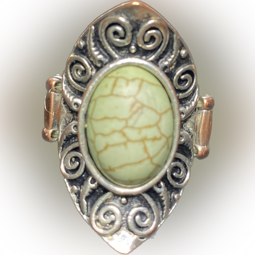 Jade Stone Statement Ring